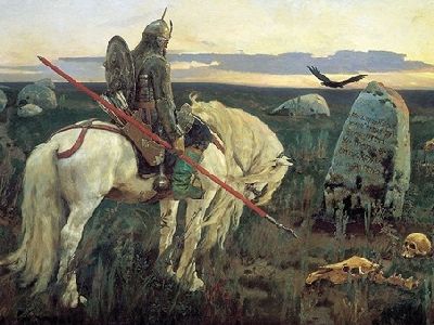 Виктор Васнецов. Витязь на распутье. 1882. Виктор Васнецов. Витязь на распутье. 1882.